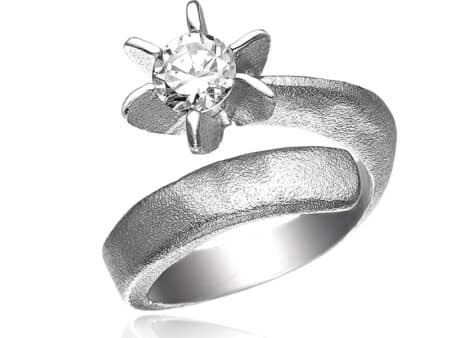 blicher fuglesang ring i silver 22639R ställbar ring