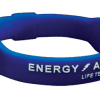 EA Energi armband blå vit text