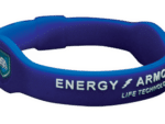 EA Energi armband blå vit text