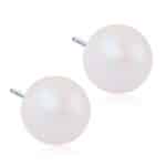 Blomdahl Pearl White shimmer örhänge