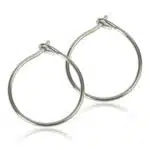 Safety ear ring - Örhängen utvecklade i samråd med hudläkare, i ren medicinsk titan. Diameter 14 mm. Art. nr. 15‑1252‑00. Safety ear ring gör alla dina hängande örhängen hudvänliga med några enkla handgrepp. Ta bort ringarna och ersätt med våra, i hudvänlig medicinsk titan. Levereras i sk Clean pack, som förvarar smycket hygieniskt tills du öppnar förpackningen. Etiketten fungerar som ett sigill. Smyckena är tillverkade i Sverige, under fullständig kontroll och dokumentation.