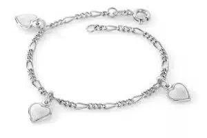 Pia Pär Emalj silver Rosa armband
