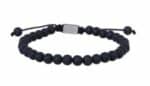 Stenarmband svart matt onyx San of noa