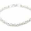Armband silver 4- kantig