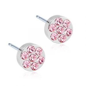 Blomdahl titanörhänge BRILLIANCE PLENARY LIGHT ROSE, 5 MM