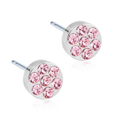 Blomdahl titanörhänge BRILLIANCE PLENARY LIGHT ROSE, 5 MM