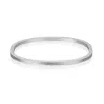 Silverfärgad armring i stål