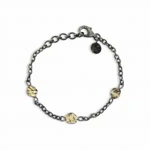 By Birdie mani Coin armband silver Guld
