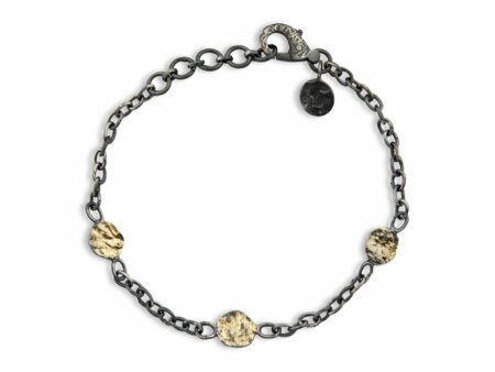 By Birdie mani Coin armband silver Guld