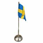 Dop flagga i tenn svensk tillverkad