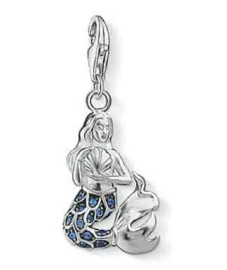 Thomas Sabo jungfru i silver med blå stenar