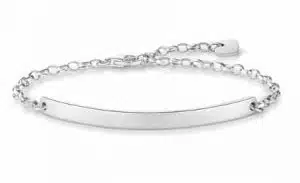 Thomas Sabo armband med platta att gravera