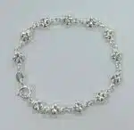 Silverarmband klöver