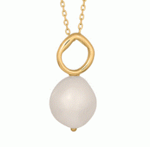 Baroque Pärla fg-silver halsband