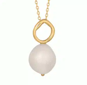 Baroque Pärla fg-silver halsband