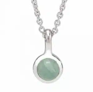 Sweet silverhalsband grön Petit
