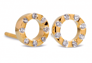 Kärleksgåva örhänge 18k guld diamanter