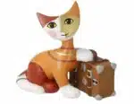 Katt med resväska Goebel