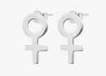 Woman unite studs örhänge