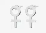 Woman unite studs örhänge
