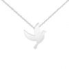 fredsduva halsband i silver