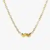 Loving Heart 2 hjärtan i guld halsband