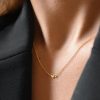 Loving Heart 2 hjärtan i guld halsband