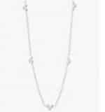 drop halsband full kort i silver