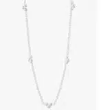 drop halsband full kort i silver