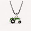halsband traktor grön