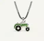 halsband traktor grön