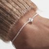 Le Knot knut armband silver Drakenberg