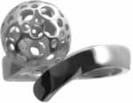 Ställbar ring i silver