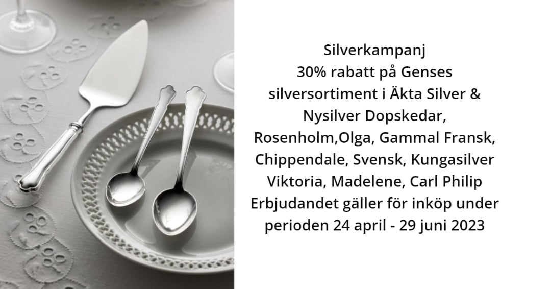 30% rabatt på Gense matsilver