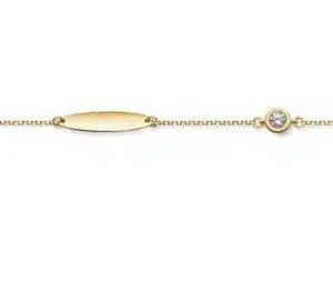 Guld armband barn 18k 14 - 16cm