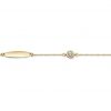 Guld armband barn med platta 18k guld