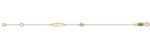 Guld armband barn med platta 18k guld