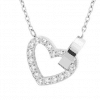 Hjärta i ring halsband Edblad