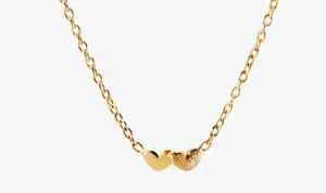 LOVING HEART Drakenberg Guld halsband