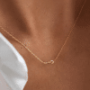 WOMEN UNITE DROP Guld halsband